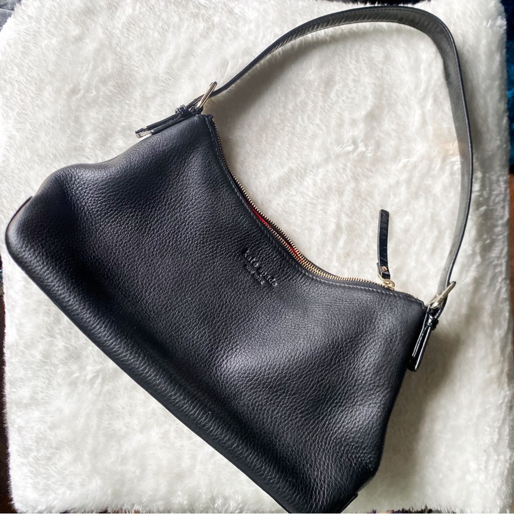 Kate Spade Black Shoulder Bag Red Interior